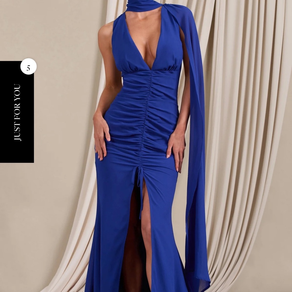 Elegant Blue Evening Dress